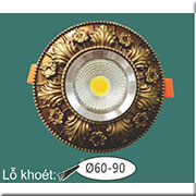 Đèn LED Âm Trần 3 chế độ sáng 3W+3W WQ2 L 9098 Ø115, khoét lỗ Ø60-90