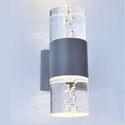 Đèn Hắt ống tròn giọt nước thân xám VNT-9182/2A Ø90xH250