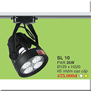 Đèn Pha Tiêu Điểm HP3 SL10 -35W Ø120xH220