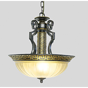 Đèn thả chảo đơn phong cách Châu Âu bán cổ điển PE0501/1-3 Ø500xH480