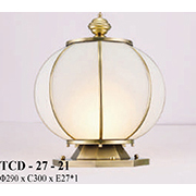Đèn Trụ Cổng tròn bằng đồng TCD-27-21/290 Ø290xC300