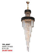 Đèn Chùm thông tầng Pha Lê dài 1,8m TPL8097 W600xH1800