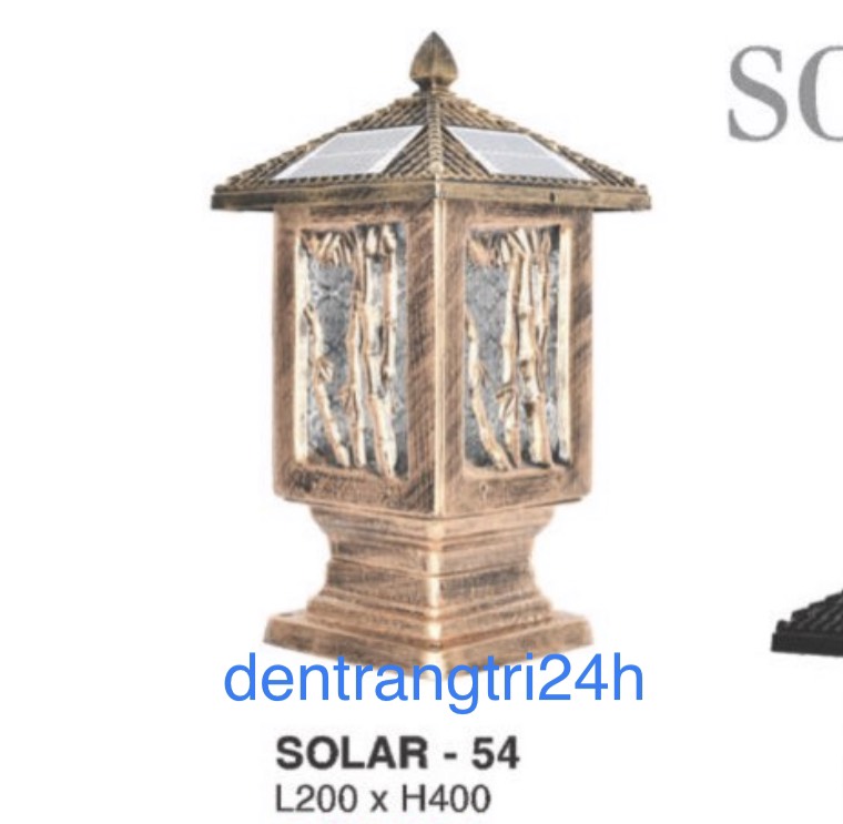 Đèn trụ cổng năng lượng mặt trời CT1 Solar-54  L200xH400 
