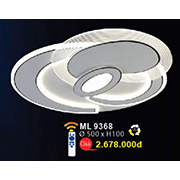 Đèn áp trần LED 3 chế độ sáng ML 9368 Ø500xH100