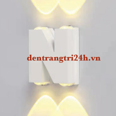 Đèn led hắt 2 đầu 4 tia hình hình chữ N ON 1470/4 L115 x w104 x H46