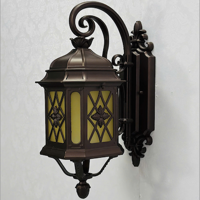 Đèn gắn tường, trụ, cột ngoài trời phong cách tân cổ điển cao 48cm VNT25