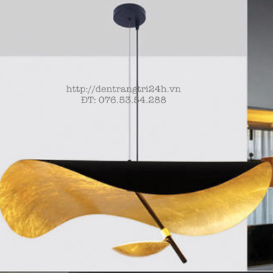 Đèn Thả led lá sen đường kính 40cm led ánh sáng vàng THCN 020