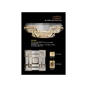 Đèn Mâm Pha Lê VK 018 620xH160