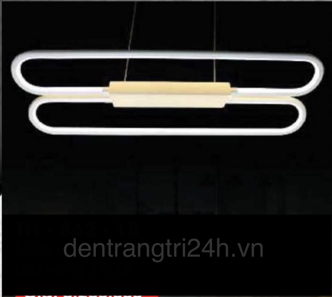 Đèn Thả Led 2 hình oval TH-842-18 L800 x W300