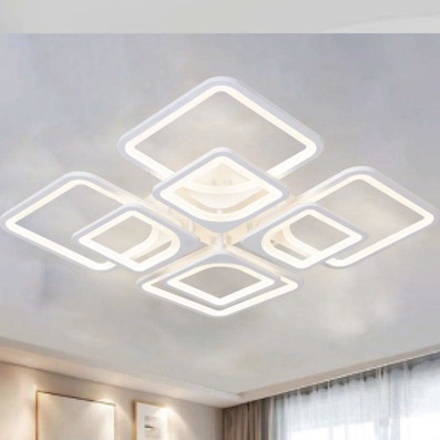 Đèn Áp Trần LED 3 màu 8 ô vuông cạnh 57cm MO-904