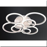 Đèn mâm gắn trần led 3 chế độ sáng 8 vòng tròn to nhỏ MT-8807/8 L900xW700xH150