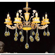 Đèn Chùm Pha Lê Nến HP5 CN 6118/8 Ø600xH630+400