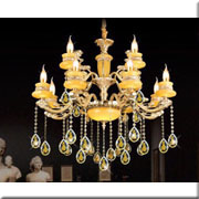 Đèn Chùm Pha Lê Nến HP5 CN 6118/12 Ø700xH630+400