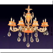 Đèn Chùm Pha Lê Nến HD CN 9920/8 Ø750xH700+400