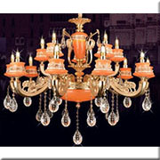 Đèn Chùm Pha Lê Nến HD CN 9920/15 Ø900xH700+400