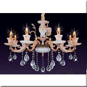 Đèn Chùm Pha Lê Nến HP5 CN 6008/8 Ø780xH640+400