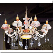 Đèn Chùm Pha Lê Nến HP5 CN 6005/8 Ø780xH640+400