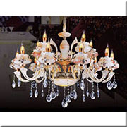 Đèn Chùm Pha Lê Nến HP5 CN 6005/10+5 Ø850xH850+400