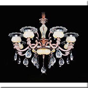 Đèn Chùm Pha Lê Nến HP5 CN 6006/8 Ø780xH640+400