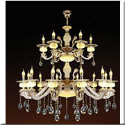 Đèn Chùm Pha Lê 18 ngọn Nến CN 86005/12+6 Ø1000xH1100+400