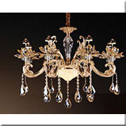 Đèn Chùm Pha Lê Nến HD CN 6606/8 Ø800xH600+400