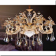 Đèn Chùm Pha Lê Nến HD CN 6606/10+5 Ø950xH750+400