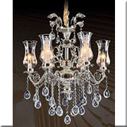 Đèn Chùm Pha Lê Nến HD CN 7399/6 Ø600xH790+400