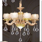 Đèn Chùm Pha Lê Nến HD CN 8806/8 Ø750xH700+400