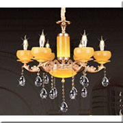 Đèn Chùm Pha Lê Nến HP5 CN 9931/6 Ø650xH650+400