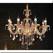 Đèn Chùm Pha Lê Nến HP5 CN 8117/8 Ø700xH550+400