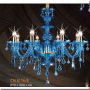 Đèn Chùm Pha Lê Nến HD CN 8116/8 Ø700xH550+400
