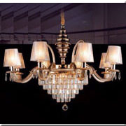 Đèn Chùm pha lê 8 chụp đèn CN 8113/8 Ø850xH700+400