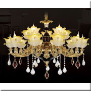 Đèn Chùm Pha Lê Nến HD CN 87075/15 Ø1000xH780+400