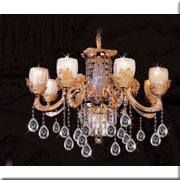 Đèn Chùm Pha Lê Nến HD CN 1096/8 Ø800xH700+400