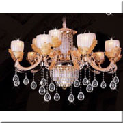 Đèn Chùm Pha Lê Nến HD CN 1096/10+5 Ø1000xH750+400