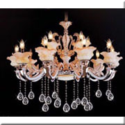 Đèn Chùm Pha Lê Nến HD CN 1610/10+5 Ø900xH700+400