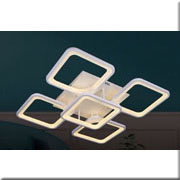 Đèn led 3 màu hình vuông có 5 hình vuông nhỏ MT-7194/4+1 Ø600xH100