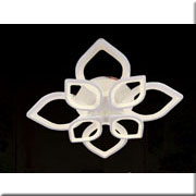 Đèn gắn trần led 3 màu 8 cánh hoa MT-7245/4+4 Ø600xH150