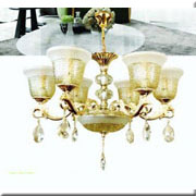 Đèn Chùm Pha Lê Nến DH CH 7105/6 Ø680xH500