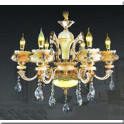 Đèn Chùm Pha Lê Nến SN3 CH 6038/6 Ø720xH660