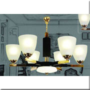 Đèn Chùm Châu Âu DH CH 7101/6 Ø600xH350