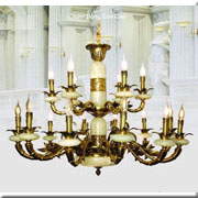 Đèn Chùm Đồng SN3 CĐ 7024/18 Ø1050xH1200