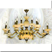 Đèn Chùm Đồng SN3 CĐ 6018/16 Ø980xH680