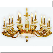 Đèn Chùm Đồng SN3 CĐ 7028/18 Ø1050xH700