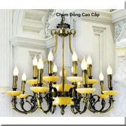 Đèn Chùm Đồng DH CĐ 4030/16 Ø800xH900