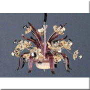 Đèn Chùm Kiểu Ý HD CY 8080 TÍM Ø700xH500+400