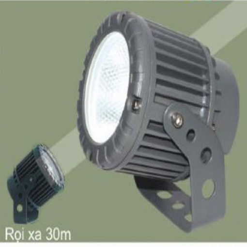 Đèn Pha Sân Vườn chiếu xa 10m PC 7307- 15W Ø90xH135