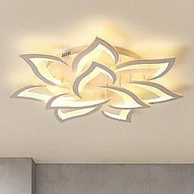 Đèn gắn trần led bông hoa 10 cánh MO-976 Ø800xH150