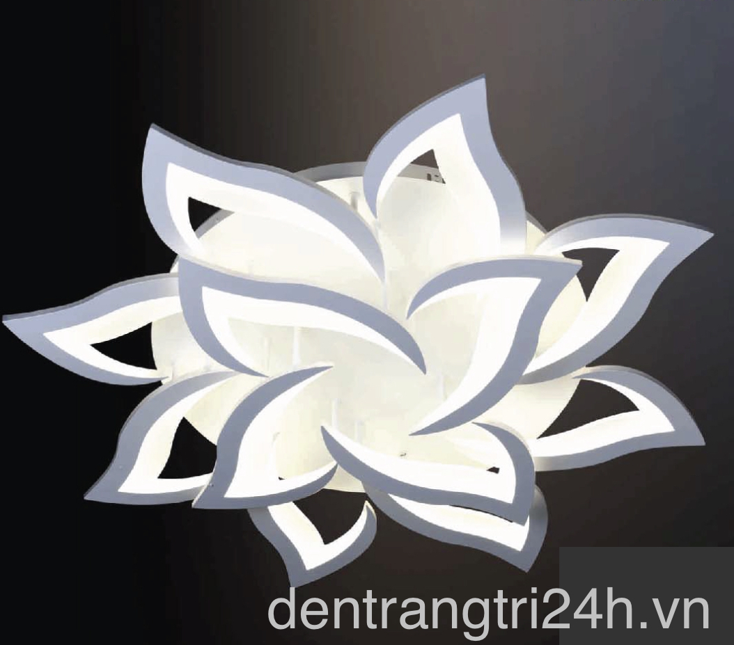 Đèn gắn trần LED 3 chế độ sáng bông hoa 12 cánh MT-3658/12 Ø900
