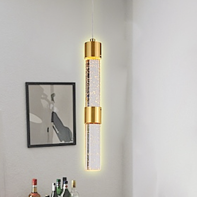 Đèn Thả đơn ống pha lê dài led THD03